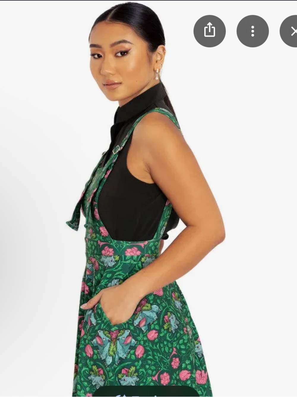 BlackMilk Pokemon Bulbasaur Dress Medium Comicon Cosplay Nostalgia NWOT - Picture 5 of 10